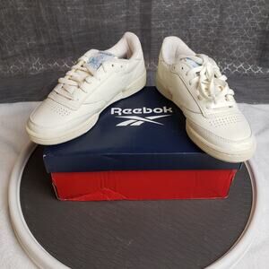 Reebok Club C 85 Vintage Unisex 5 White Leather Tennis Shoes 36.5 EUR Retrocore